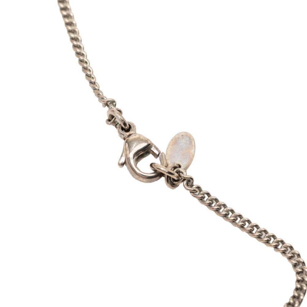 CHANEL Authentic Silver Logo Necklace - Picture 4 of 6
